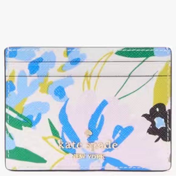 Kate Spade Boxed Madison Floral Small Slim Card Holder NWT - Picture 3 of 3